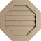 Ekena Millwork Timberthane Knotty Pine Octagonal Faux Wood Non-Functional Gable Vent, Primed Tan, 18"W x 18"H GVUROC18X18DKPPR - alternate 1